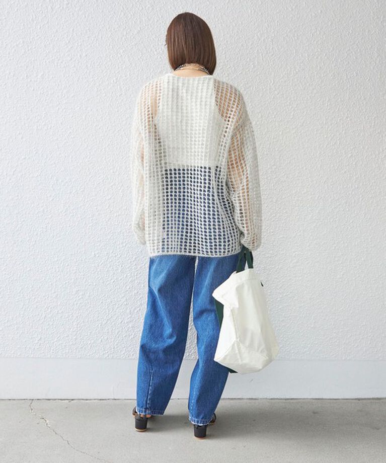 SHIPS for women「〈手洗い可能〉モヘヤ メッシュ プルオーバー◇」|ニット・セーター|