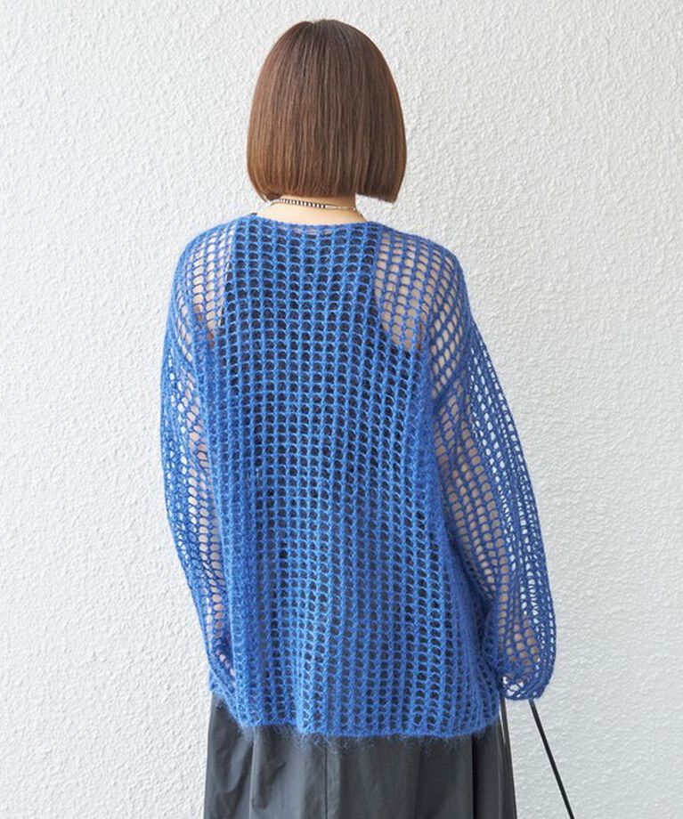 SHIPS for women「〈手洗い可能〉モヘヤ メッシュ プルオーバー◇」|ニット・セーター|