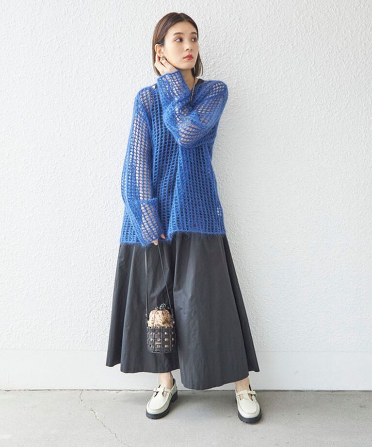 SHIPS for women「〈手洗い可能〉モヘヤ メッシュ プルオーバー◇」|ニット・セーター|