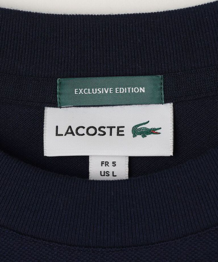 SHIPS any「【SHIPS any別注】LACOSTE: ワンポイント ピケ クルーネック Tシャツ (ロンT)◇」|Tシャツ・カットソー|