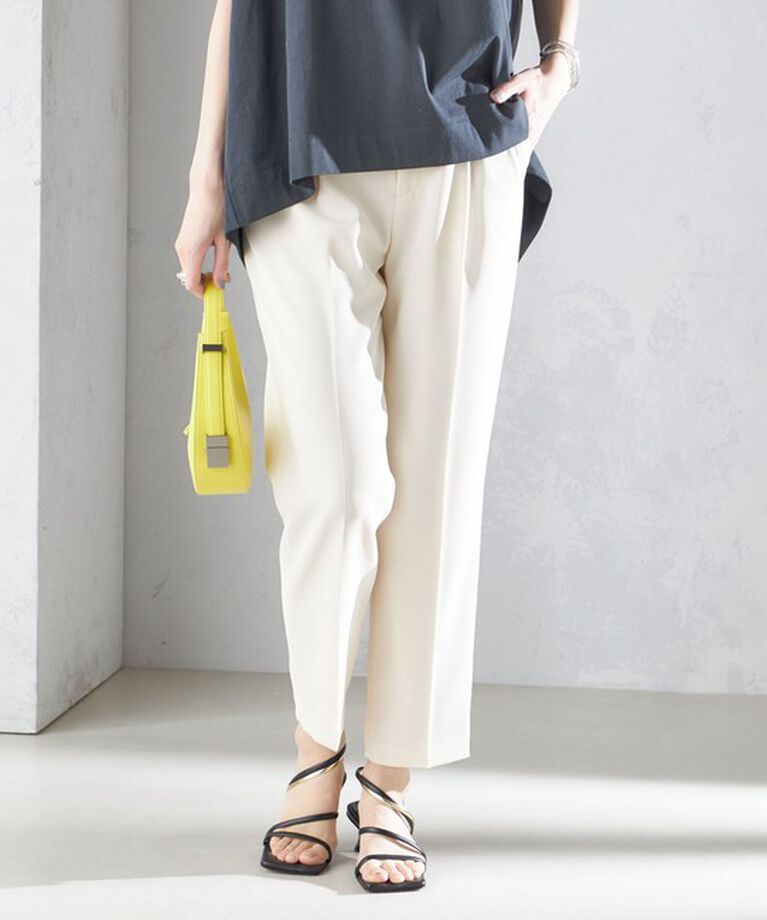 SHIPS for women「〈手洗い可能〉強撚 へビー ツイル テーパード パンツ 24SS ◇」|その他|