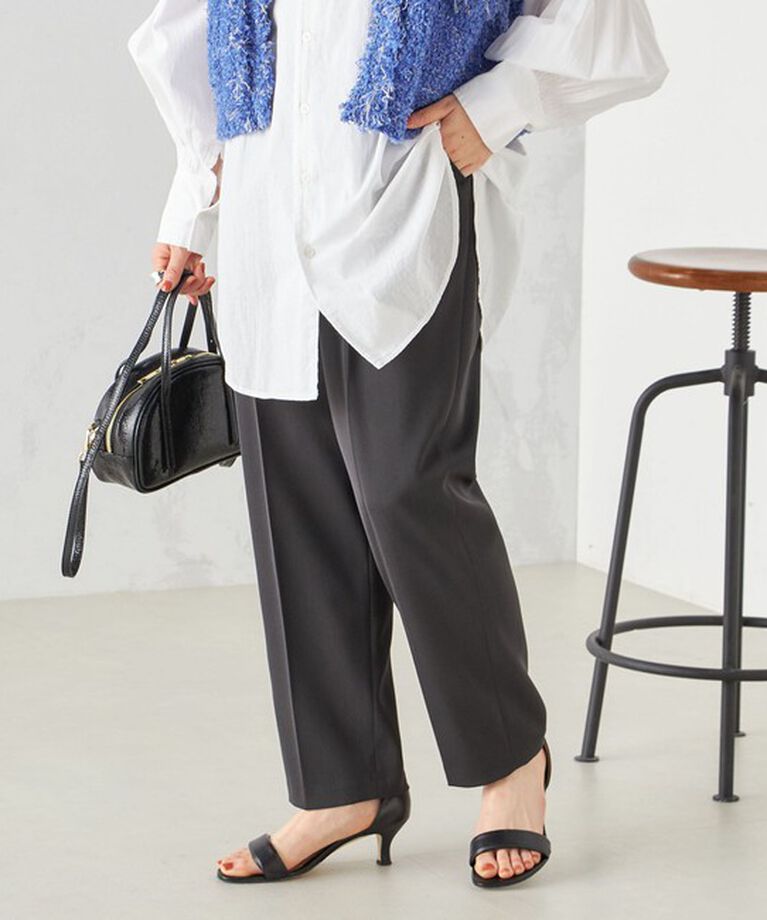 SHIPS for women「〈手洗い可能〉強撚 へビー ツイル テーパード パンツ 24SS ◇」|その他|
