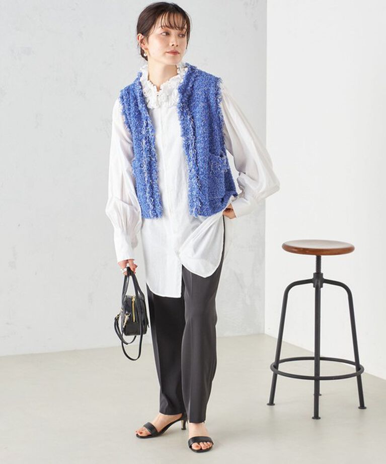 SHIPS for women「〈手洗い可能〉強撚 へビー ツイル テーパード パンツ 24SS ◇」|その他|