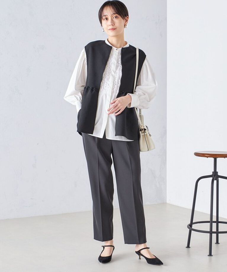 SHIPS for women「〈手洗い可能〉強撚 へビー ツイル テーパード パンツ 24SS ◇」|その他|