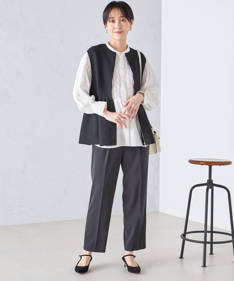 SHIPS for women「〈手洗い可能〉強撚 へビー ツイル テーパード パンツ 24SS ◇」|その他|