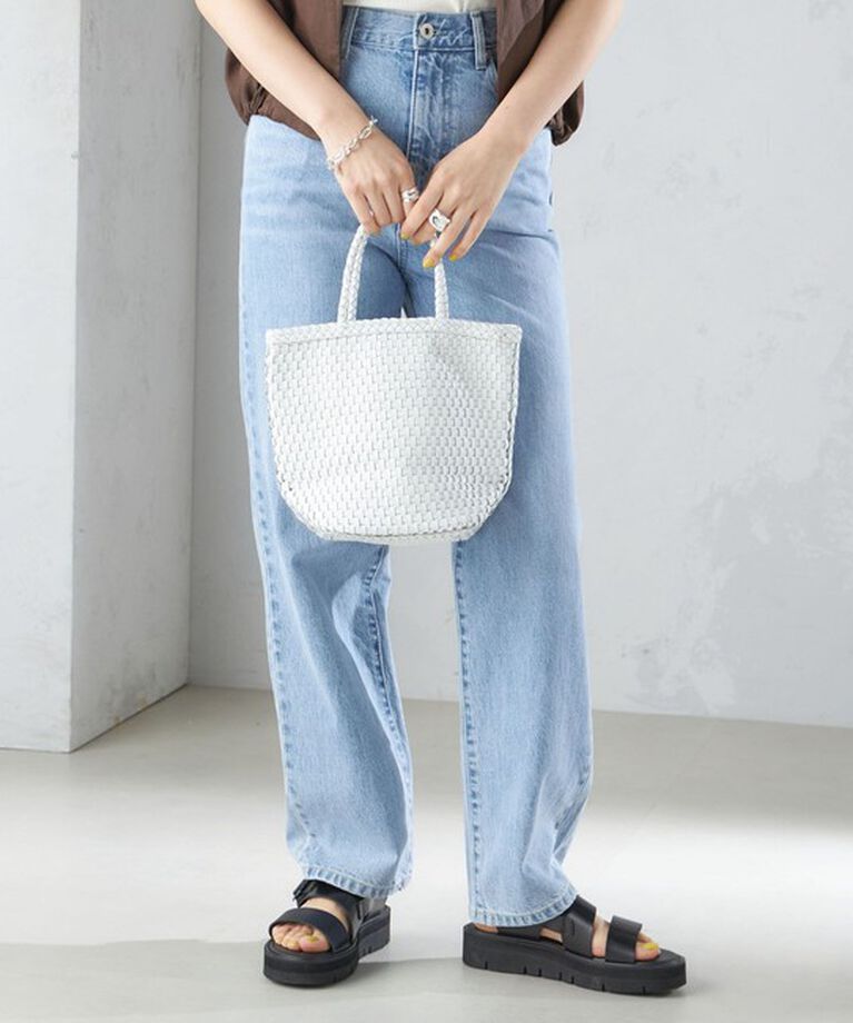 SHIPS for women「Swaraj:レザー メッシュ バッグ ◇」|トートバッグ|