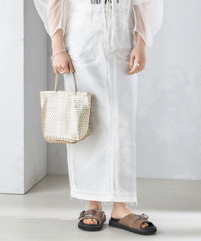 SHIPS for women「Swaraj:レザー メッシュ バッグ ◇」|トートバッグ|