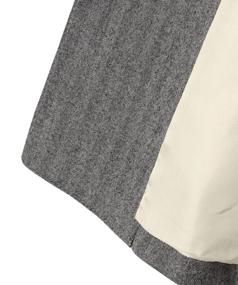 SHIPS for women「SHIPS Primary Navy Label: フラノ ヘリンボーン ダブルボタン ジャケット（セットアップ対応）」|テーラードジャケット|