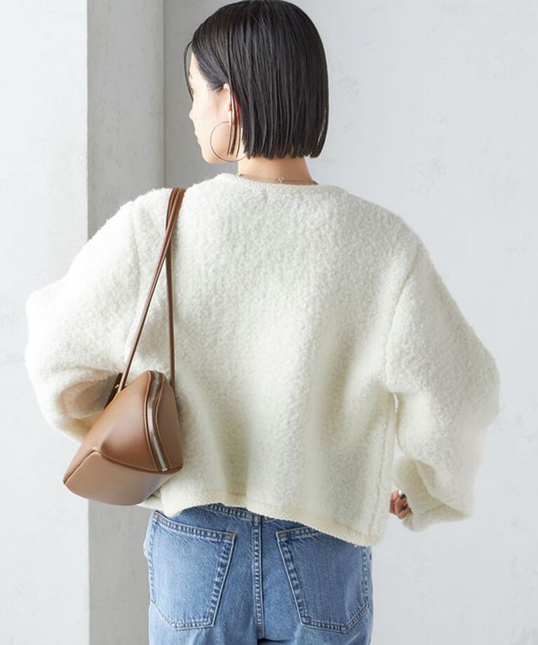 SHIPS for women「〈手洗い可能〉メタル釦 パイル ジャケット」|その他|