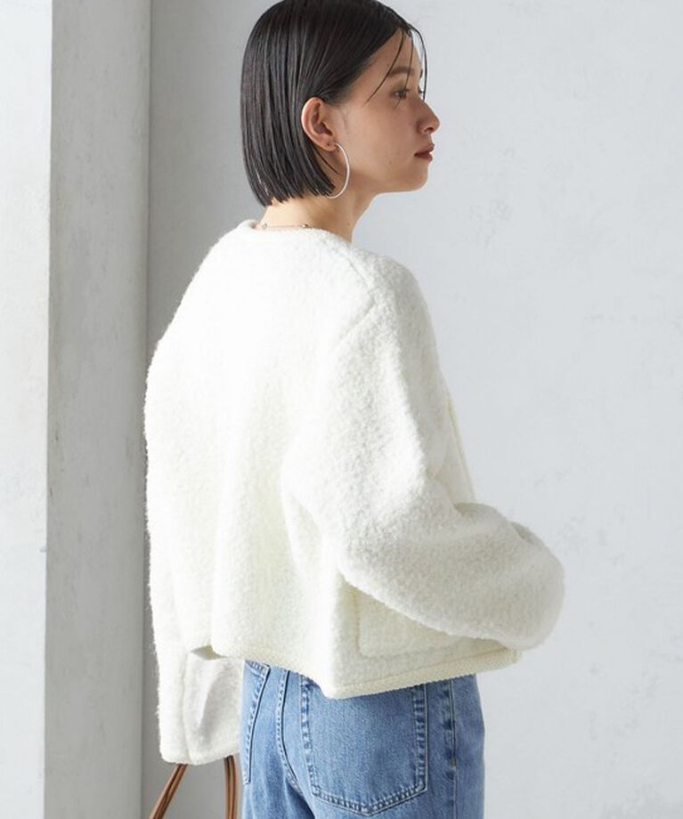 SHIPS for women「〈手洗い可能〉メタル釦 パイル ジャケット」|その他|