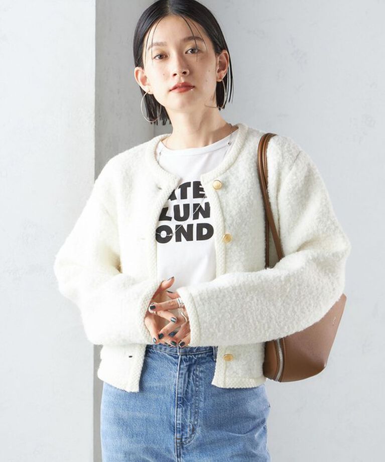 SHIPS for women「〈手洗い可能〉メタル釦 パイル ジャケット」|その他|