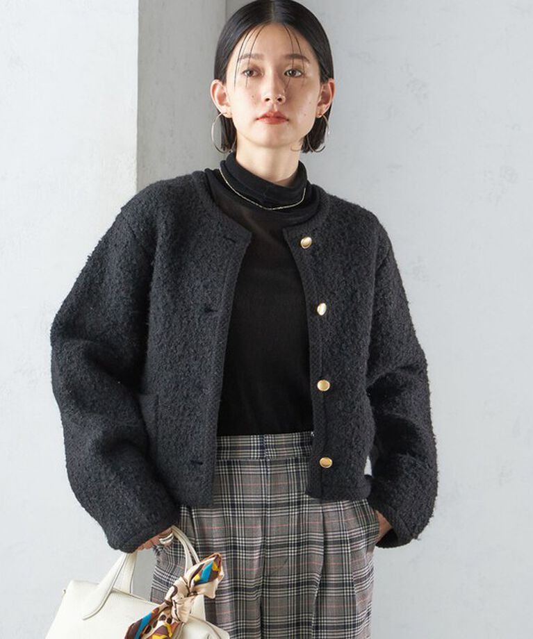 SHIPS for women「〈手洗い可能〉メタル釦 パイル ジャケット」|その他|