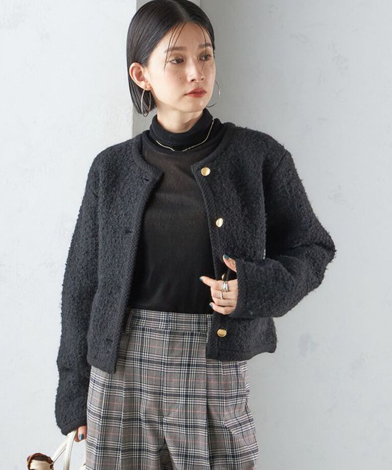 SHIPS for women「〈手洗い可能〉メタル釦 パイル ジャケット」|その他|