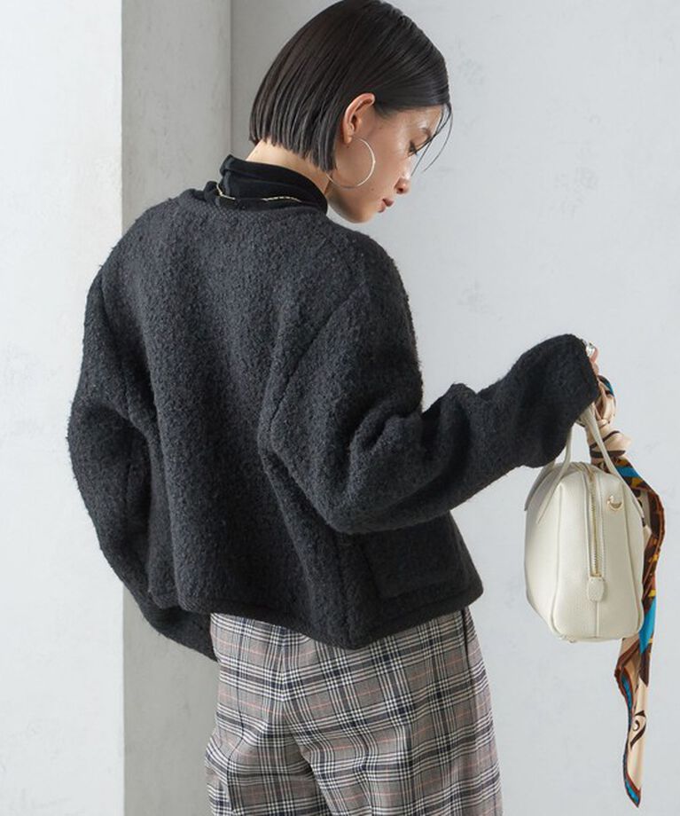 SHIPS for women「〈手洗い可能〉メタル釦 パイル ジャケット」|その他|