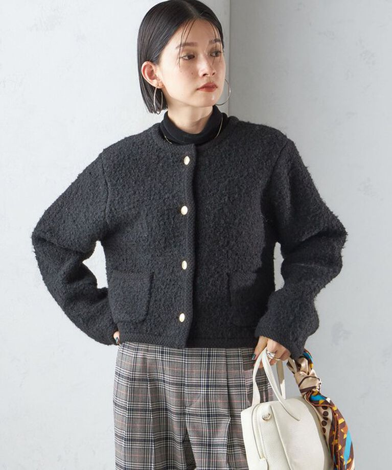 SHIPS for women「〈手洗い可能〉メタル釦 パイル ジャケット」|その他|