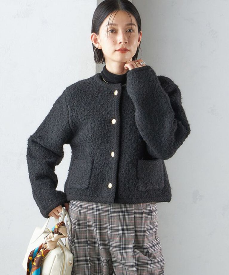 SHIPS for women「〈手洗い可能〉メタル釦 パイル ジャケット」|その他|
