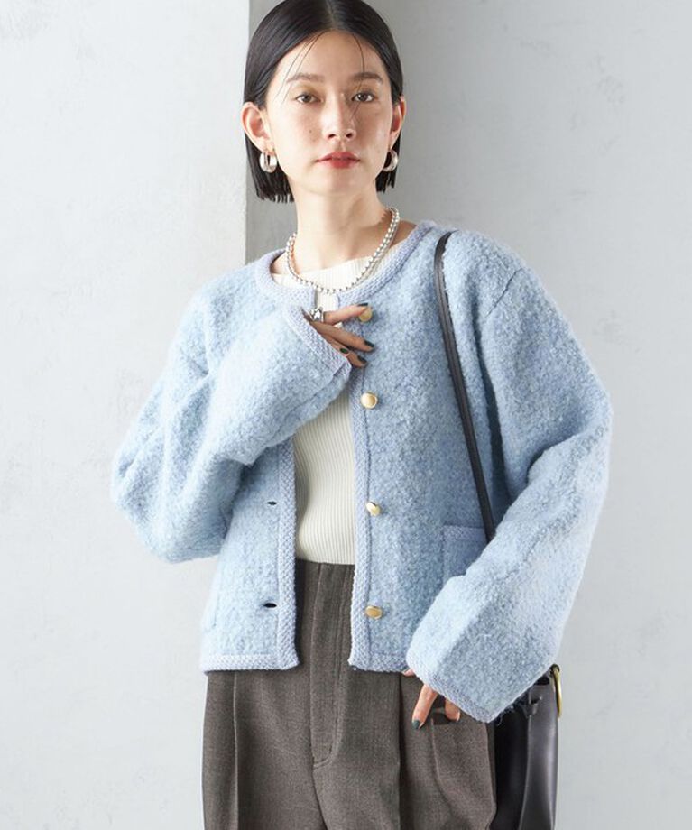 SHIPS for women「〈手洗い可能〉メタル釦 パイル ジャケット」|その他|