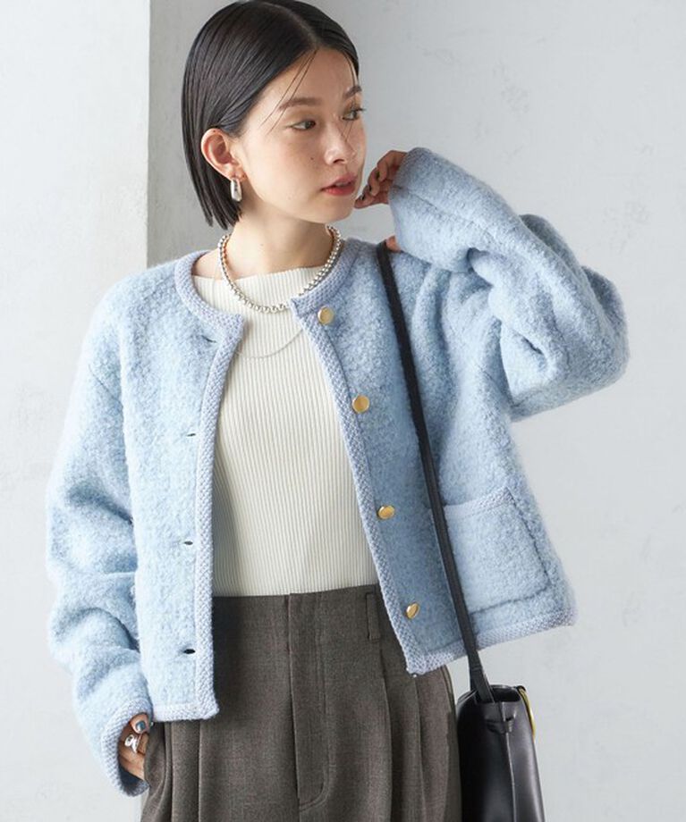 SHIPS for women「〈手洗い可能〉メタル釦 パイル ジャケット」|その他|