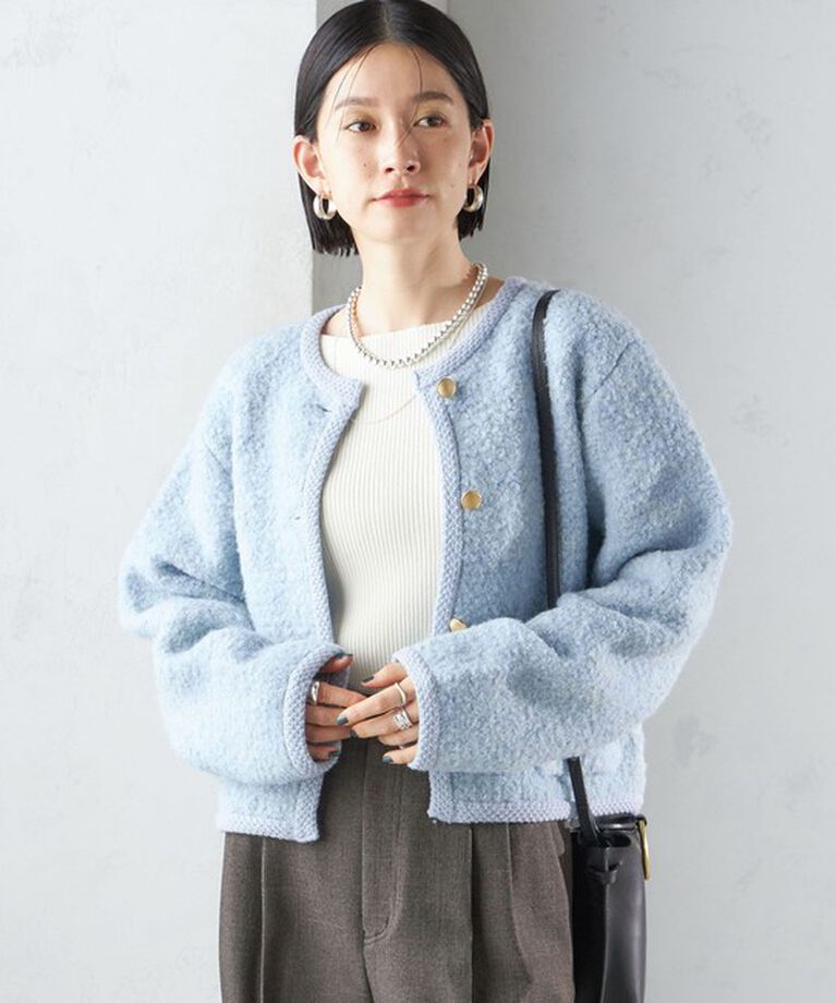SHIPS for women「〈手洗い可能〉メタル釦 パイル ジャケット」|その他|