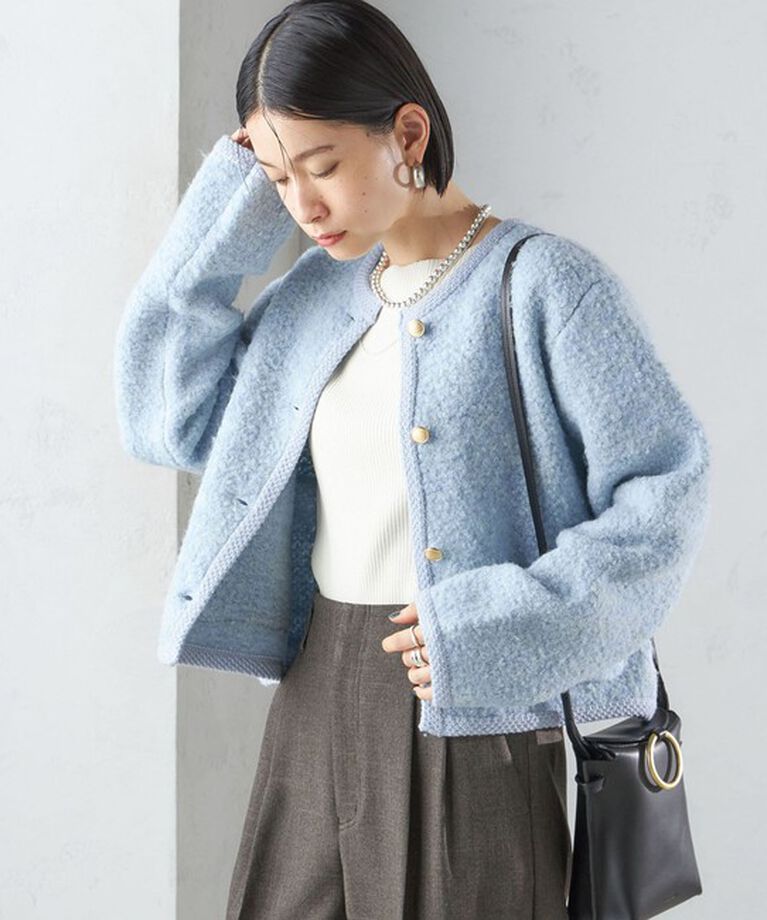 SHIPS for women「〈手洗い可能〉メタル釦 パイル ジャケット」|その他|