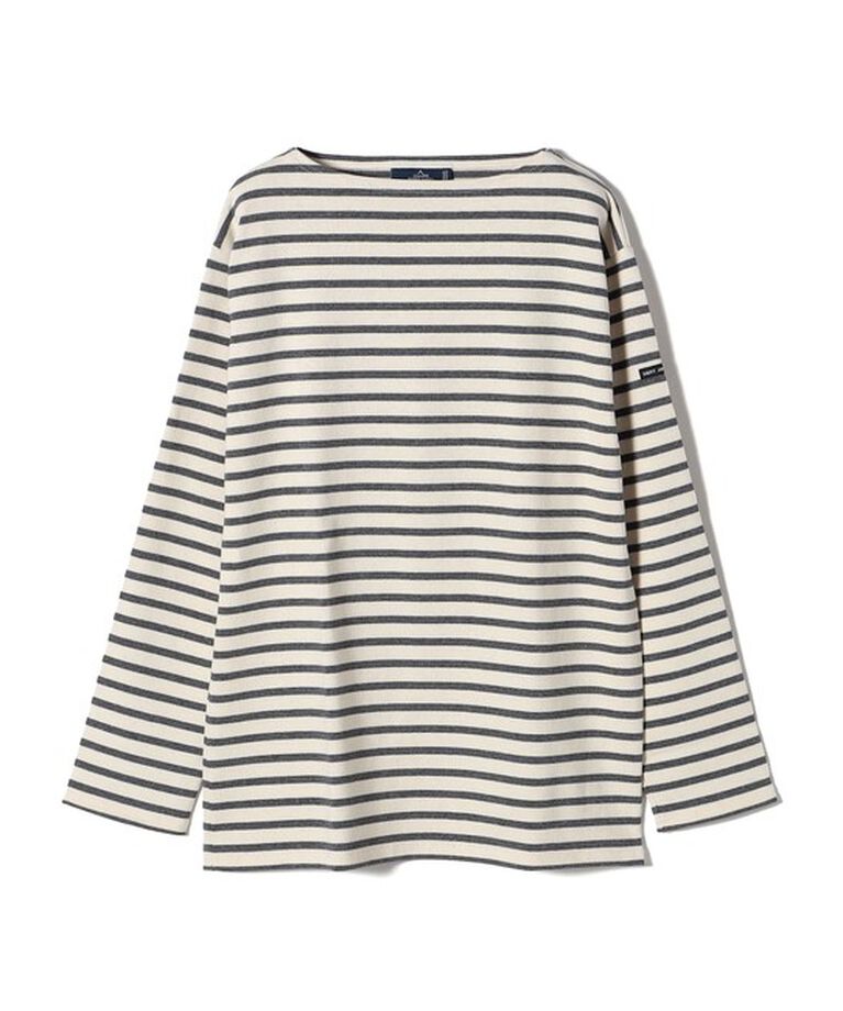 SHIPS for women「SAINT JAMES:〈洗濯機可能〉OUESSANT BORDER」|Tシャツ・カットソー|ライトグレー