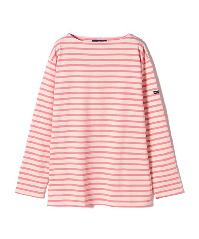 SHIPS for women「SAINT JAMES:〈洗濯機可能〉OUESSANT BORDER」|Tシャツ・カットソー|ピンク