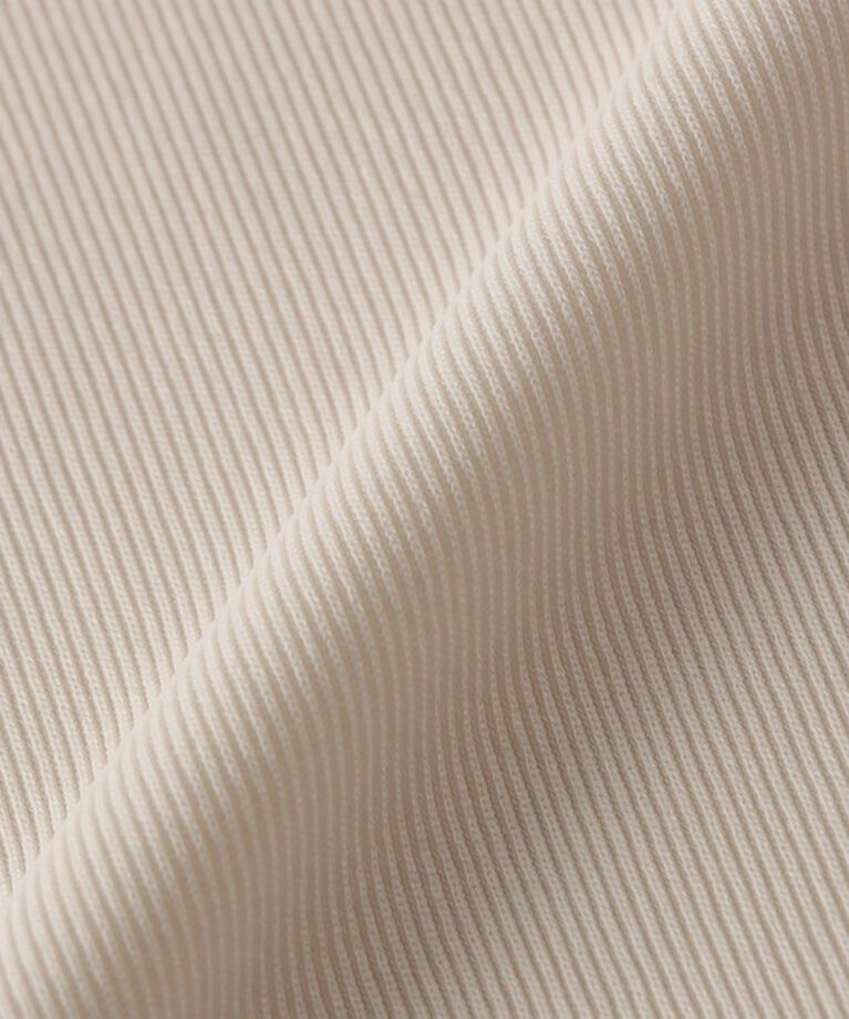 SHIPS for women「〈洗濯機可能〉ストレッチ リブ ロング スリーブ TEE」|Tシャツ・カットソー|