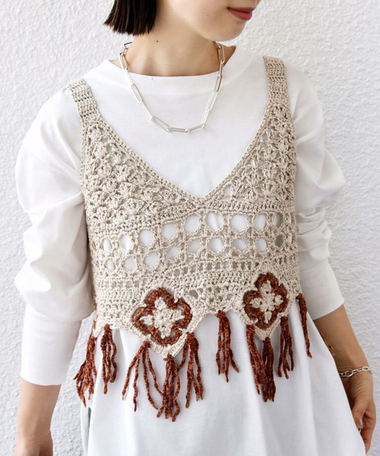 SHIPS for women「LOGAN KNITTING MILLS:〈手洗い可能〉モール ビスチェ」|ニット・セーター|