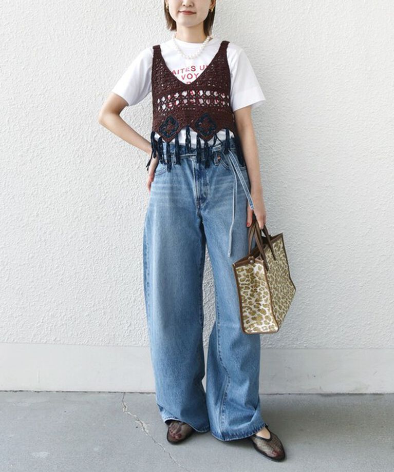 SHIPS for women「LOGAN KNITTING MILLS:〈手洗い可能〉モール ビスチェ」|ニット・セーター|