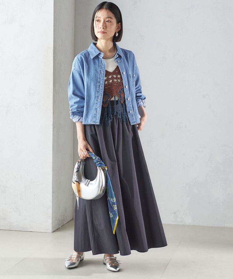 SHIPS for women「LOGAN KNITTING MILLS:〈手洗い可能〉モール ビスチェ」|ニット・セーター|
