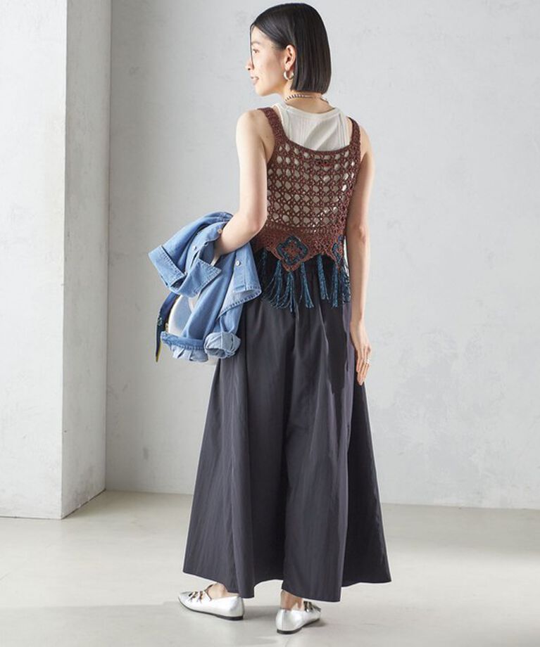 SHIPS for women「LOGAN KNITTING MILLS:〈手洗い可能〉モール ビスチェ」|ニット・セーター|