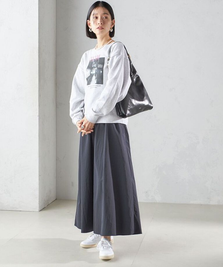 SHIPS for women「〈洗濯機可能〉LIMONTA EAST ビンテージ タフタ ギャザー スカート」|フレア|