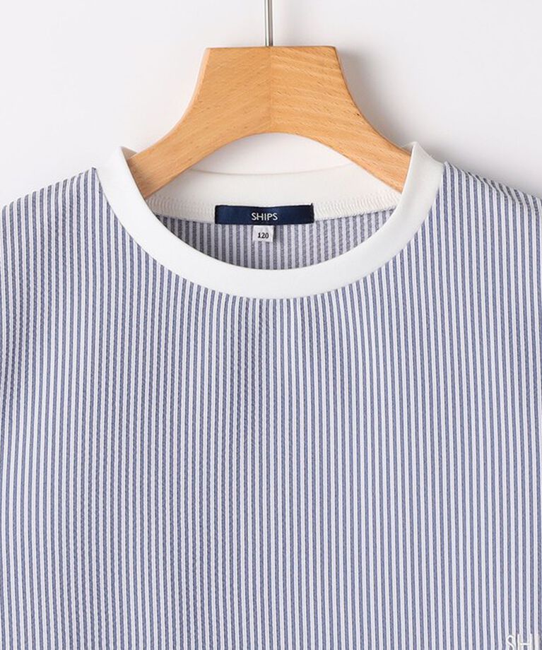 SHIPS KIDS「SHIPS KIDS:100～130cm /〈UVカット/吸水速乾〉ドライタッチ プルオーバー」|Tシャツ・カットソー|