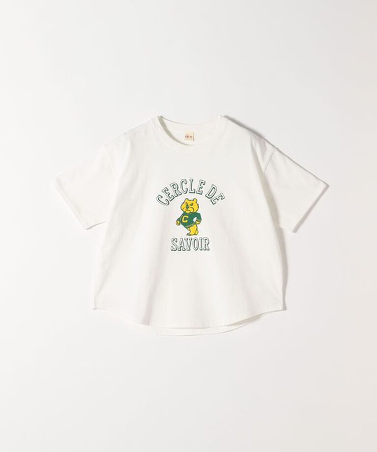 SHIPS any「《追加予約》【SHIPS any別注】KNiTS:〈洗濯機可能〉ラウンドヘム プリント ショート TEE」|Tシャツ・カットソー|