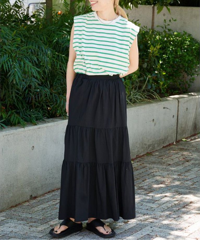 OUTDOOR PRODUCTS Usual Things「ワッシャーティアードスカート」|スカート|