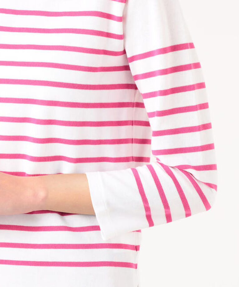 MACPHEE「コットンボーダー ボートネックプルオーバー」|Tシャツ・カットソー|