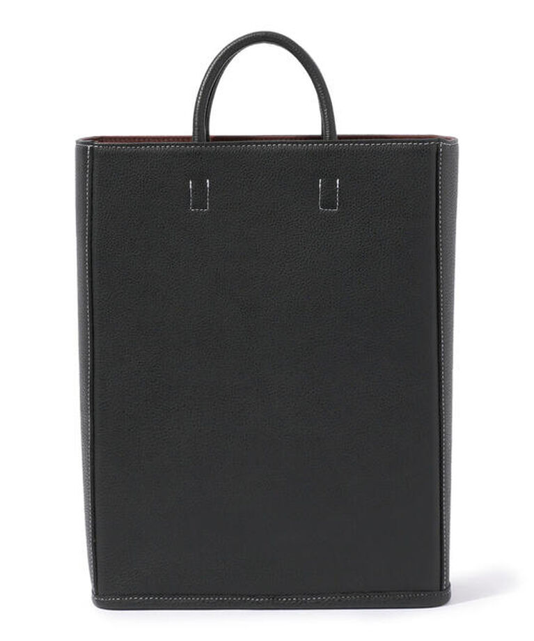 TOMORROWLAND GOODS「【別注】A×TOMORROWLAND BOX TOTE シュリンクレザー トートバッグ」|トートバッグ|19 ブラック
