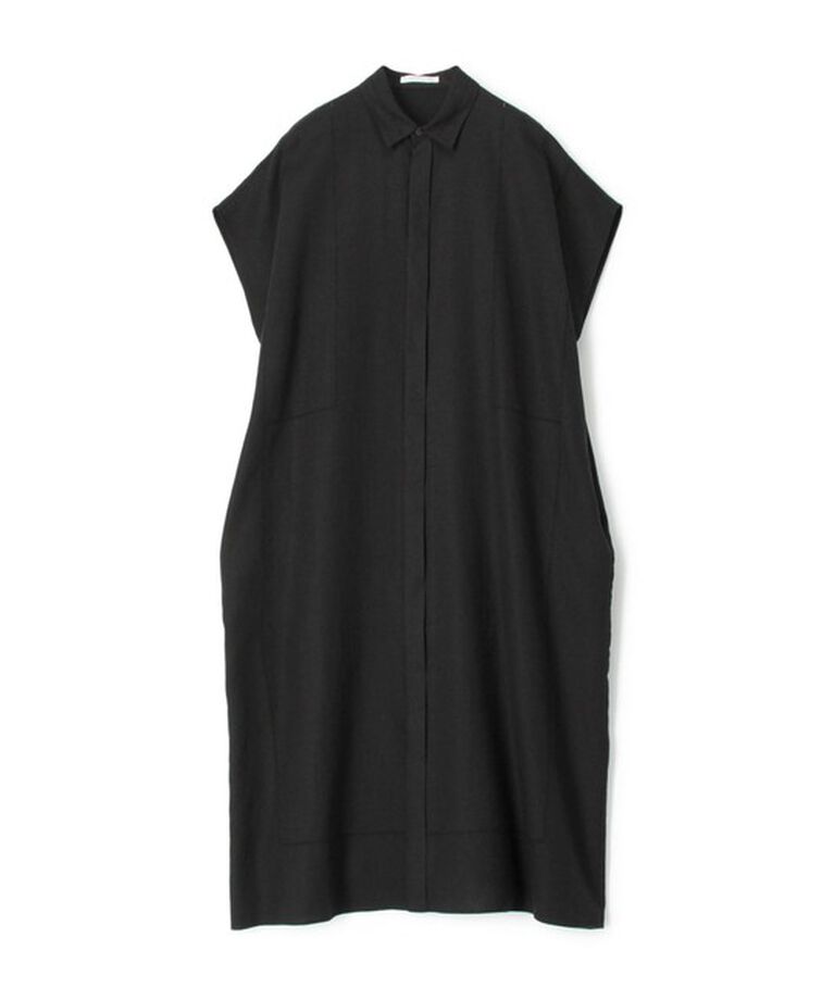 GALERIE VIE「フレンチリネン シャツワンピース」|ワンピース|19 ブラック