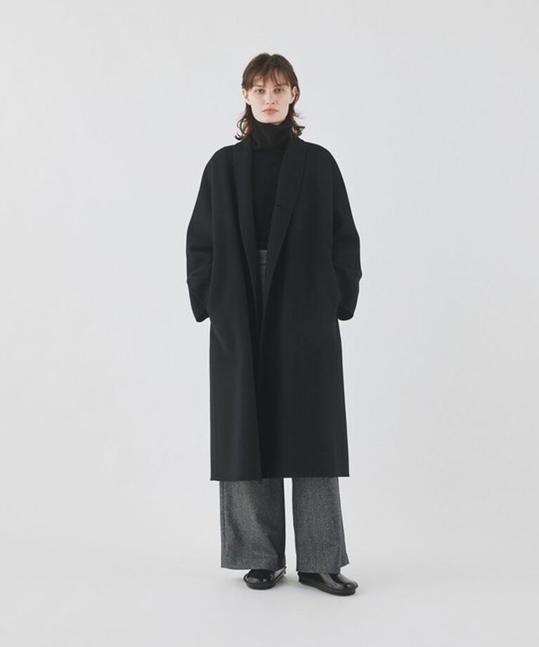 GALERIE VIE「ダブルフェイス ロングコート」|チェスターコート|