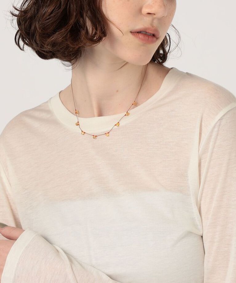 TOMORROWLAND GOODS「SEE REAL FLOWERS CITRINE PETAL ネックレス」|ネックレス|