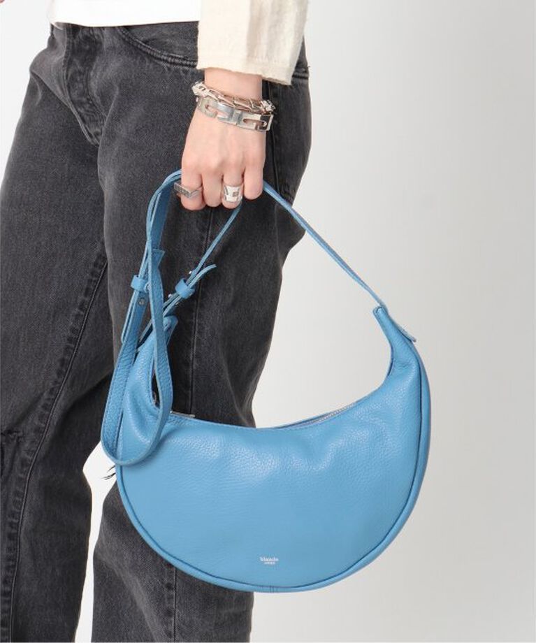  「【blancle/ ブランクレ】S.LETHER 2WAY MOON BAG limited」|ショルダー・メッセンジャー|ブルー
