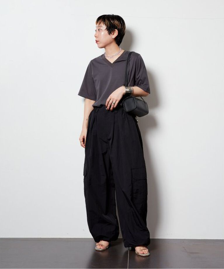  「“O”NYLON WIDE カーゴパンツ」|カーゴ|
