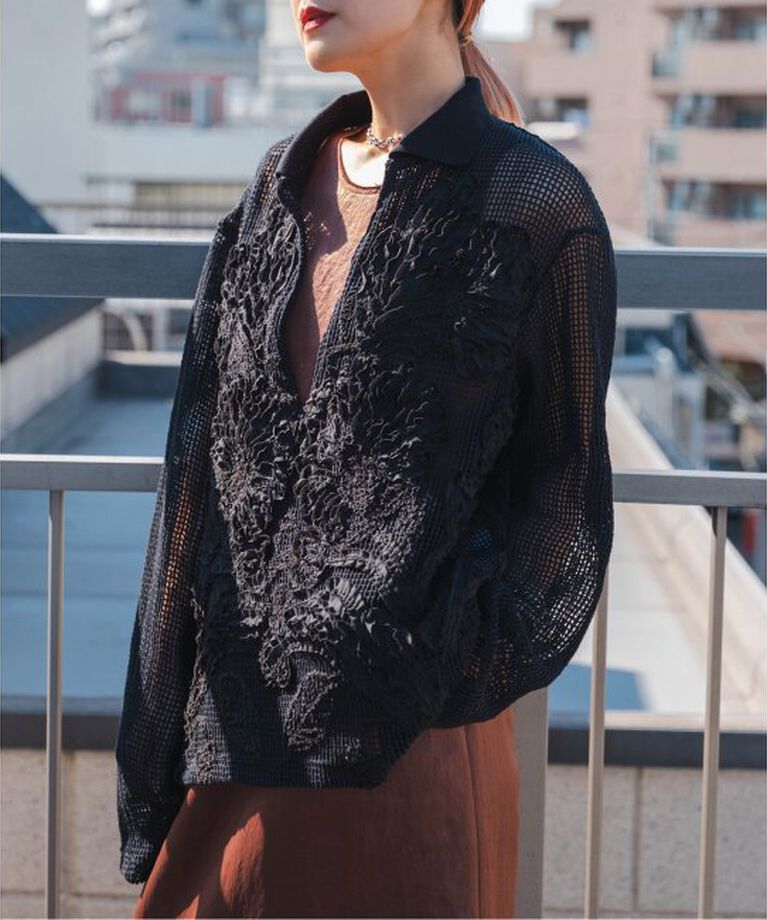  「TAAKK 別注 MESH SKIPPER SHIRTS TA2SS-SH：カットソー」|Tシャツ・カットソー|ブラック