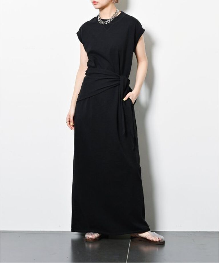  「《予約》CUT DRESS with SCARF：ワンピース」|ワンピース|ブラック