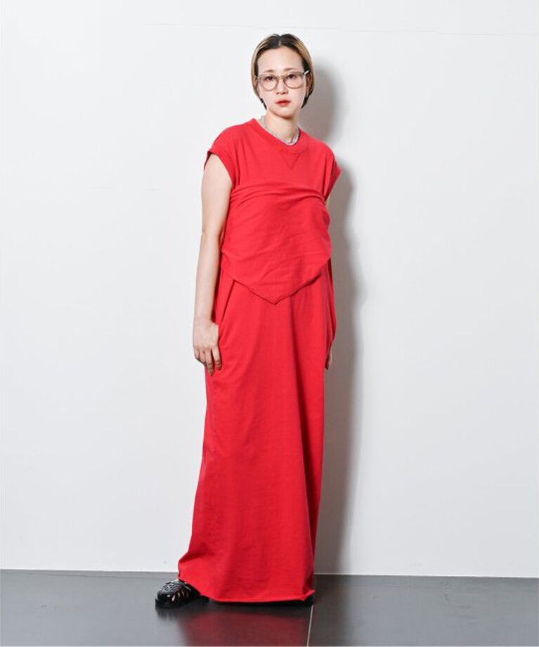  「《予約》CUT DRESS with SCARF：ワンピース」|ワンピース|