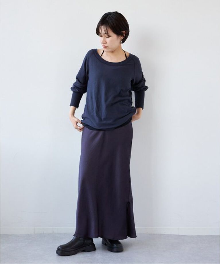 EMILYWEEK「Foggyコットンラグランプルオーバー」|Tシャツ・カットソー|
