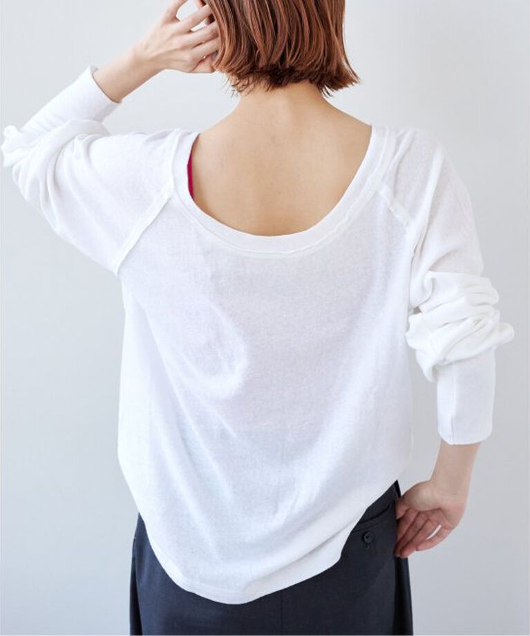EMILYWEEK「Foggyコットンラグランプルオーバー」|Tシャツ・カットソー|