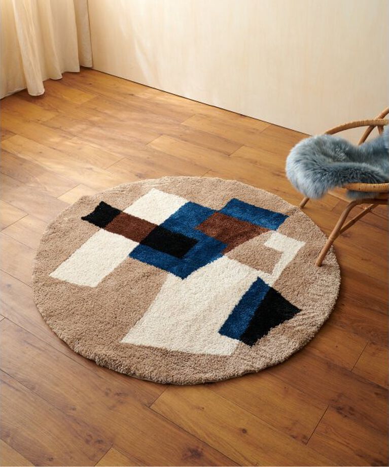 journal standard Furniture「《予約》GEOMETRIC RUG ROUND 140　ジオメトリックラグ」|その他|