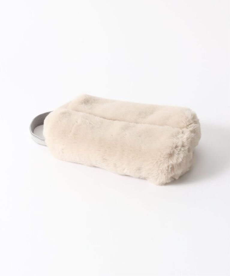 journal standard Furniture「24F1 TISSUE BOX CASE FUR　フェイクファー ティッシュボックス」|ダストボックス|