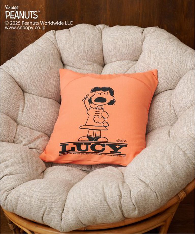 journal standard Furniture「【PEANUTS×SPORTS WEAR by JSF】別注 SWEAT CUSHION　クッションカバー」|クッション・クッションカバー|ピンク